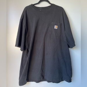 Mens Black 2xl Carhartt T Shirt Original Fit Work Causal Shirt Sleeve Pocket